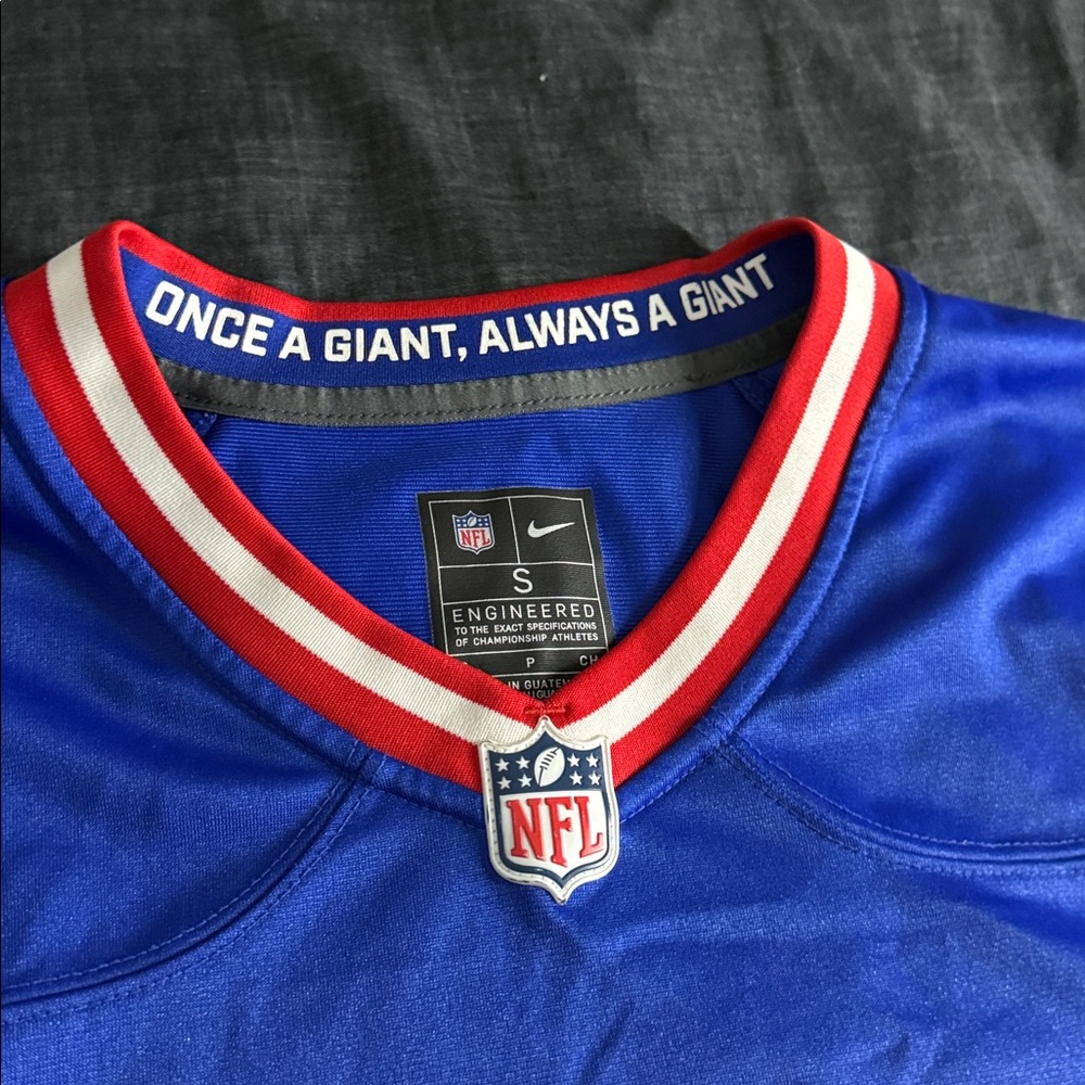 New York Giants #9 Malik Nabers NFL Classic Edition Home Nike Jersey - Picture 3 of 8